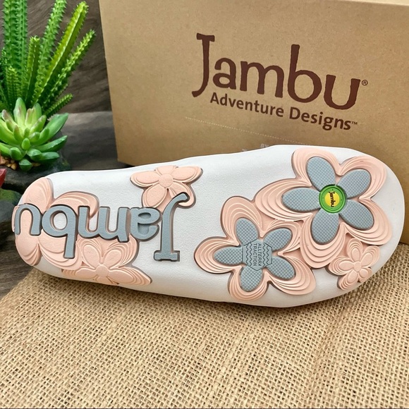 NIB Jambu Bloom Wide Strap Slide Leather Sandal - Picture 9 of 12